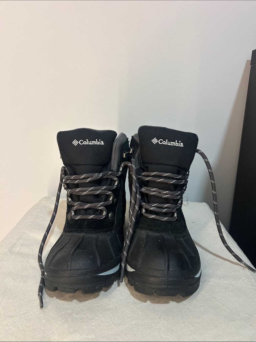 Columbia Black Winter Lace-Up Boots - LIKE NEW
